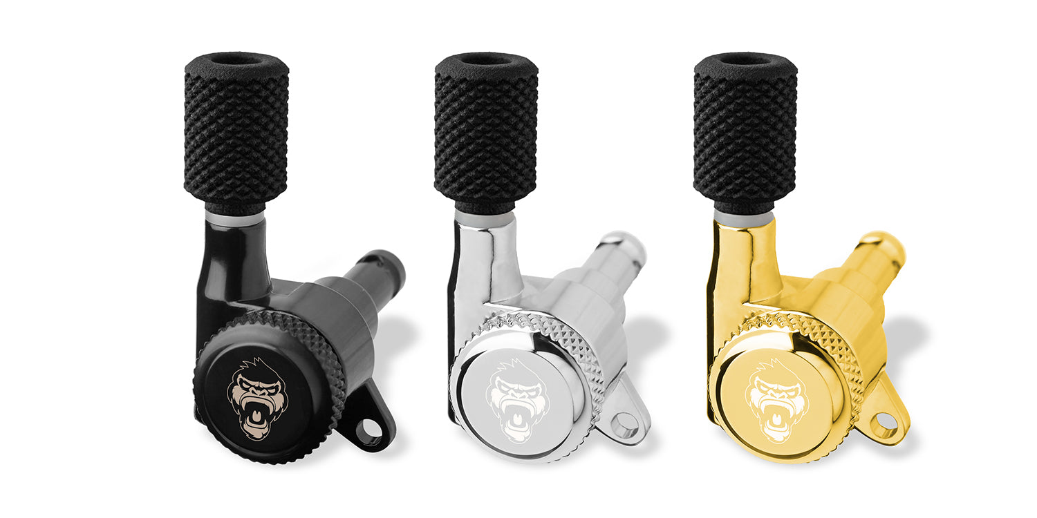 8-String Set Monkey Locks - Locking Tuners - Megalight - Grip Buttons ...