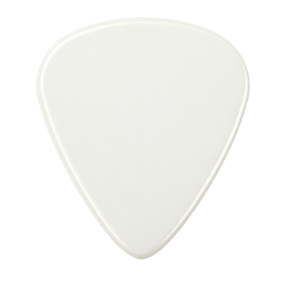 Beidseitig bedruckte Standard 351 Picks - Delrin - Weiß 2
