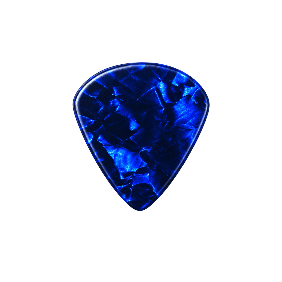 Beidseitig individuell bedruckte Jazz Picks - Celluloid - Pearl Blue