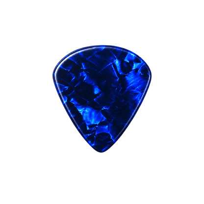 Beidseitig individuell bedruckte Jazz Picks - Celluloid - Pearl Blue 2