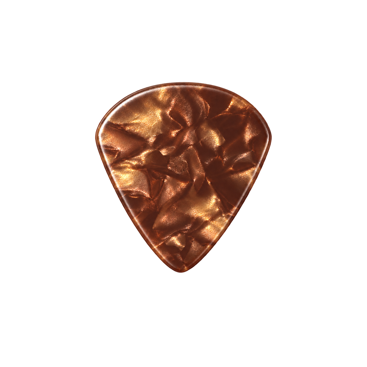 Beidseitig individuell bedruckte Jazz Picks - Celluloid - Pearl Brown