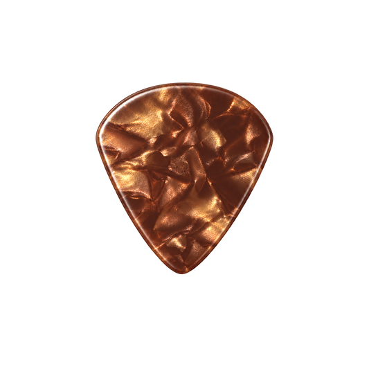 Beidseitig individuell bedruckte Jazz Picks - Celluloid - Pearl Brown