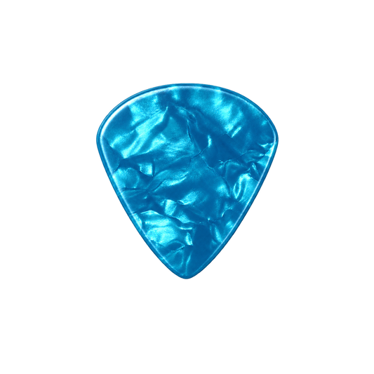 Beidseitig individuell bedruckte Jazz Picks - Celluloid - Pearl Light Blue