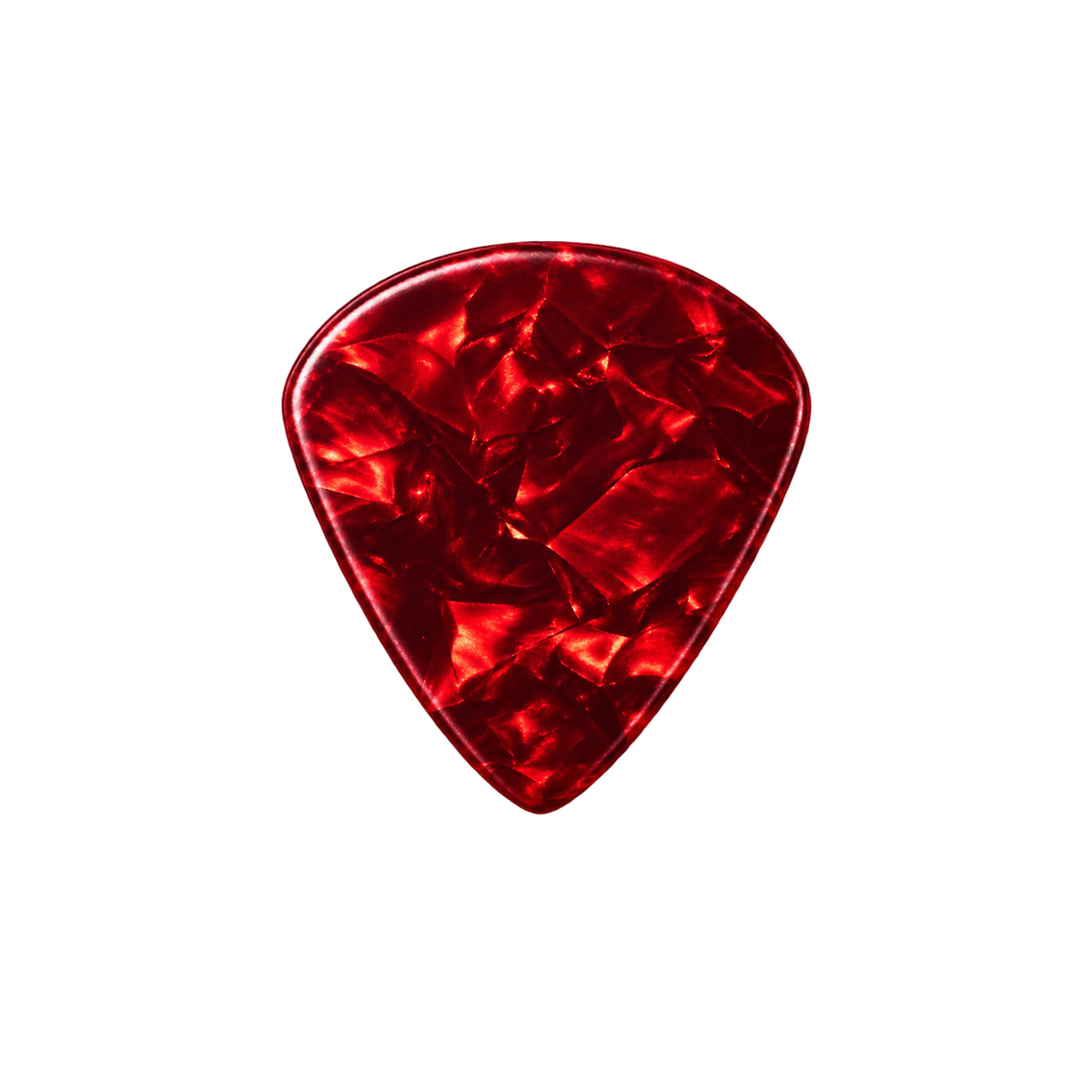 Beidseitig individuell bedruckte Jazz Picks - Celluloid - Pearl Red