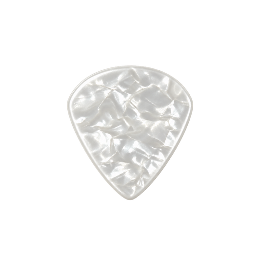 Beidseitig individuell bedruckte Jazz Picks - Celluloid - Pearl White