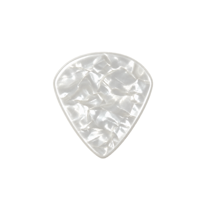 Beidseitig individuell bedruckte Jazz Picks - Celluloid - Pearl White 2