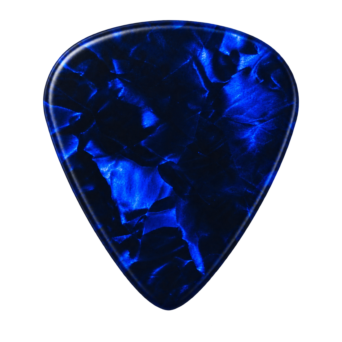 Beidseitig individuell bedruckte Standard 351 Picks - Celluloid - Pearl Blau 2