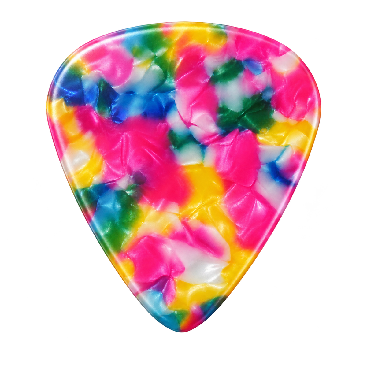 Beidseitig individuell bedruckte Standard 351 Picks - Celluloid - Pearl Flower