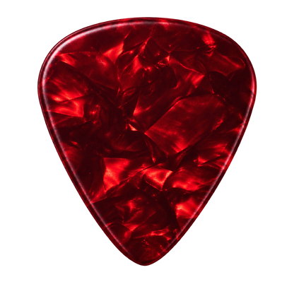 Beidseitig individuell bedruckte Standard 351 Picks - Celluloid - Pearl Rot