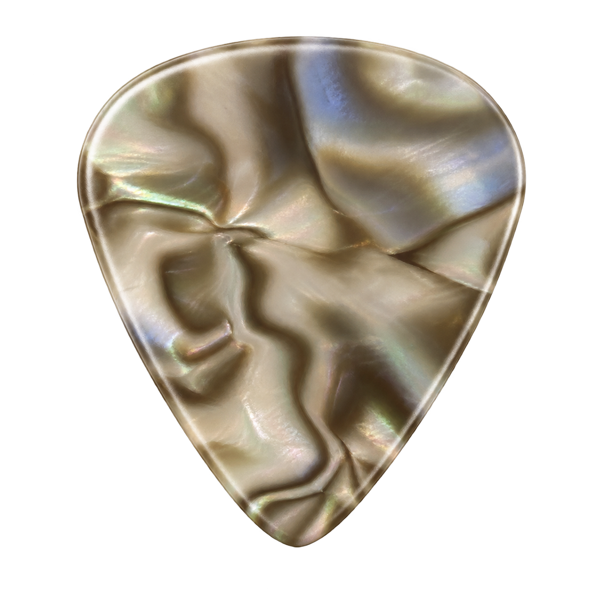Beidseitig individuell bedruckte Standard 351 Picks - Celluloid - Pearl Shell 2