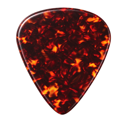Beidseitig individuell bedruckte Standard 351 Picks - Celluloid - Vintage Tortoise 2