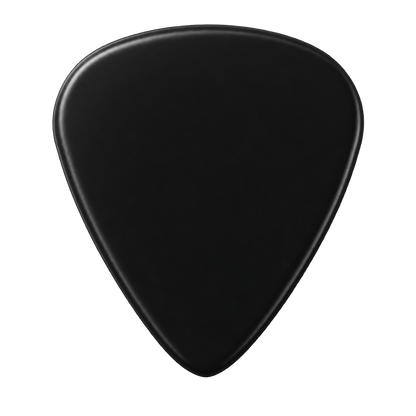Beidseitig individuell bedruckte Standard 351 Picks - Delrin - Schwarz