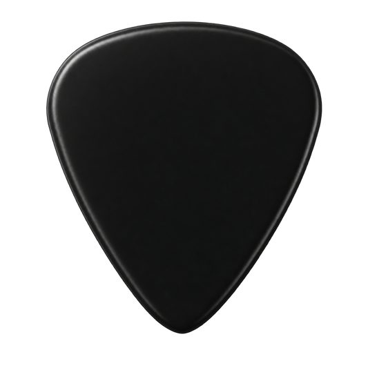 Beidseitig individuell bedruckte Standard 351 Picks - Delrin - Schwarz