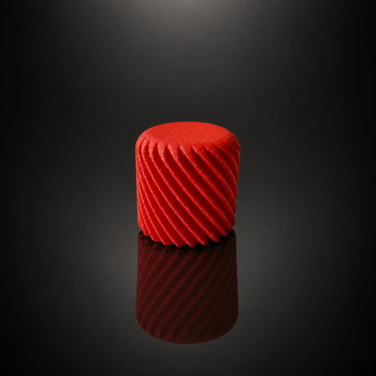 Red Megalight Doublegrip Swirl Poti Volume Knob - 6,35 mm (1/4 Inch) - Guitar Monkey