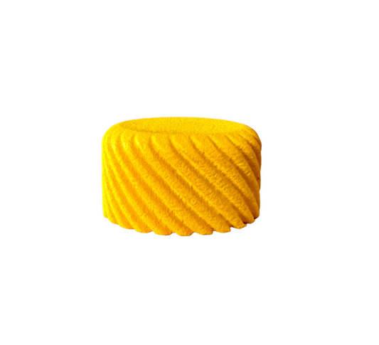 Yellow Megalight Doublegrip Speed Poti Volume Knob - 6,35 mm (1/4 Inch) - Guitar Monkey