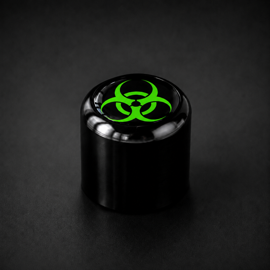 Guitar_Monkey_Badge_Volume_Knob_Black_Biohazard