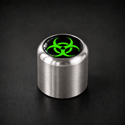 Guitar_Monkey_Badge_Volume_Knob_Silver_Biohazard