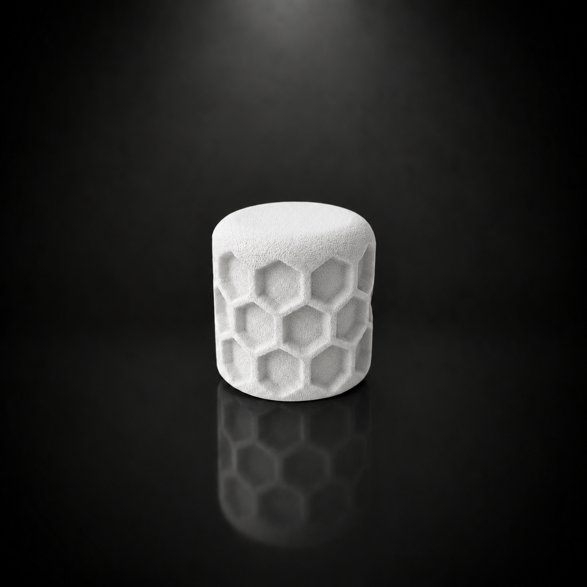 Double Grip Honeycomb Volume Poti Knob - White - 6,0 mm