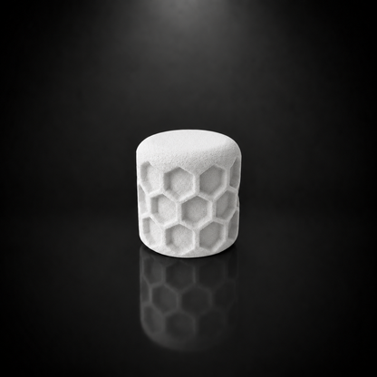 Double Grip Honeycomb Volume Poti Knob - White - 6,0 mm