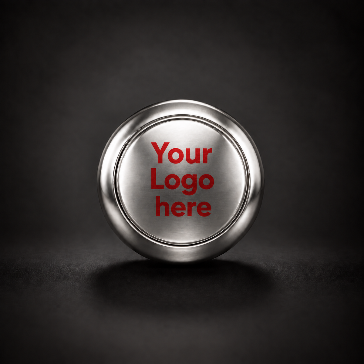 Custom Shop - Badge Volume Poti Knobs - Satin Silver Aluminium