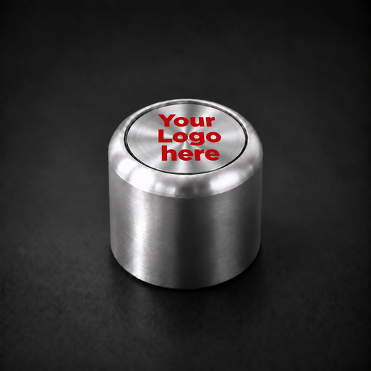 Custom Shop - Badge Volume Poti Knobs - Satin Silver Aluminium