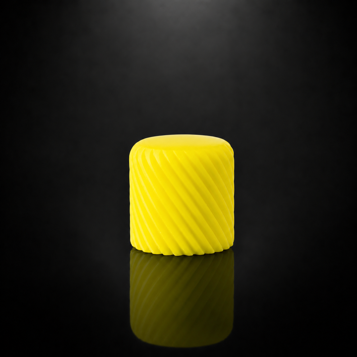 Megalight Swirl Poti Volume Knob - Neon Yellow ..