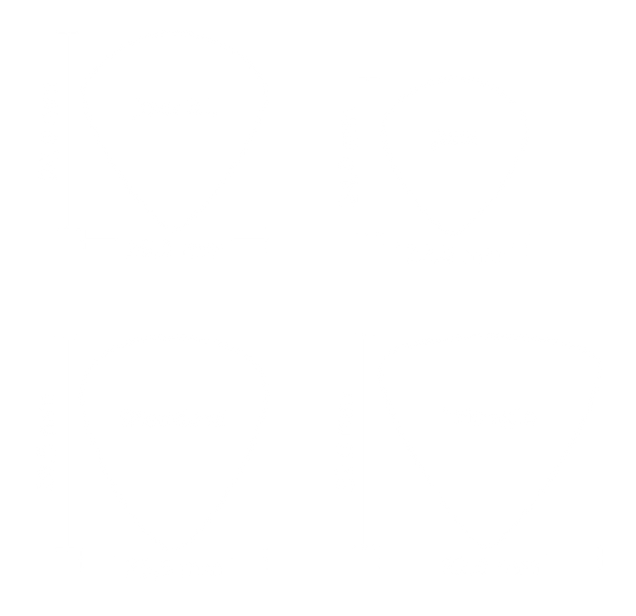 Technische Zeichnung der Pickformen Standard, Jazz, Jazz XL und Triangle mit Abmessungen