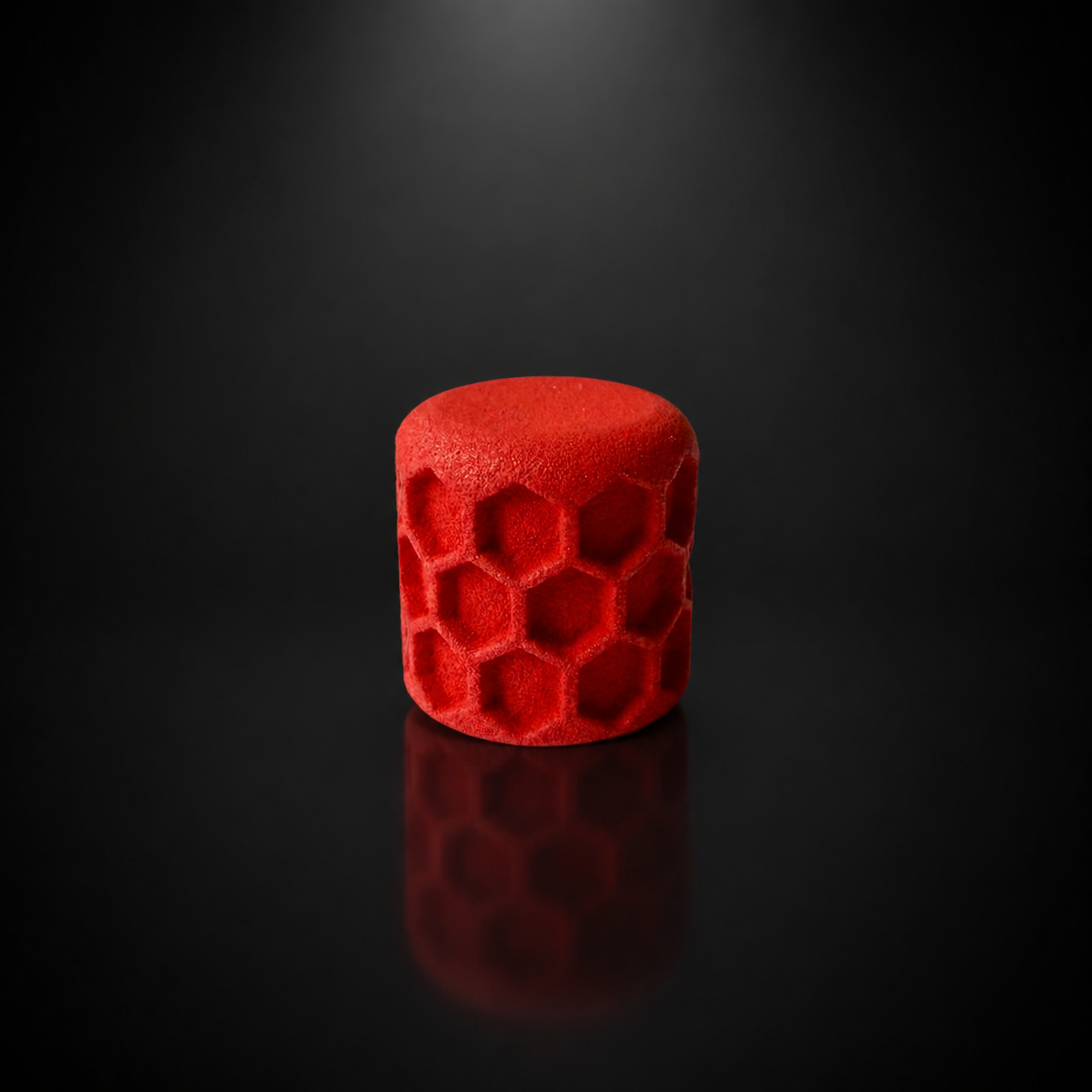 Red Megalight Doublegrip Honeycomb Poti Volume Knob - 6,0 mm