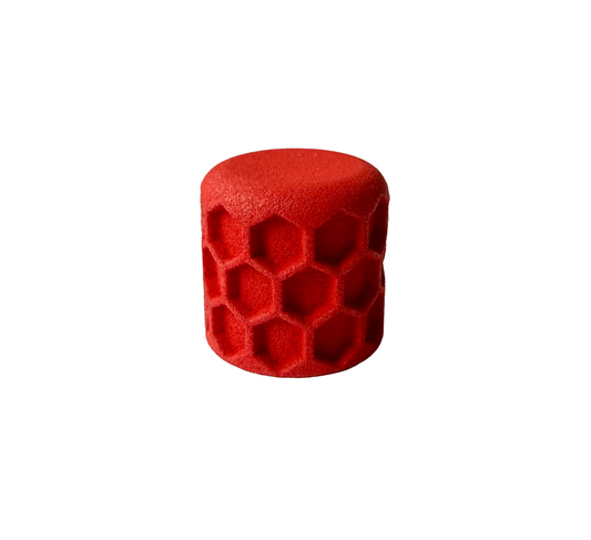 Red Megalight Doublegrip Honeycomb Poti Volume Knob - 6,35 mm (1/4 Inch) - Guitar Monkey