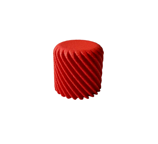 Red Megalight Doublegrip Swirl Poti Volume Knob - 6,35 mm (1/4 Inch) - Guitar Monkey