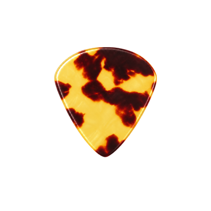 Beidseitig individuell bedruckte Jazz Picks - Celluloid - Amber Tortoise