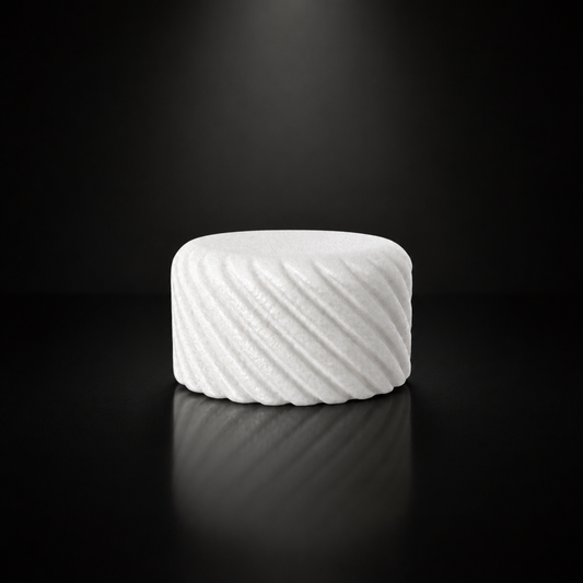 White Megalight Doublegrip Speed Poti Volume Knob - 6,0 mm