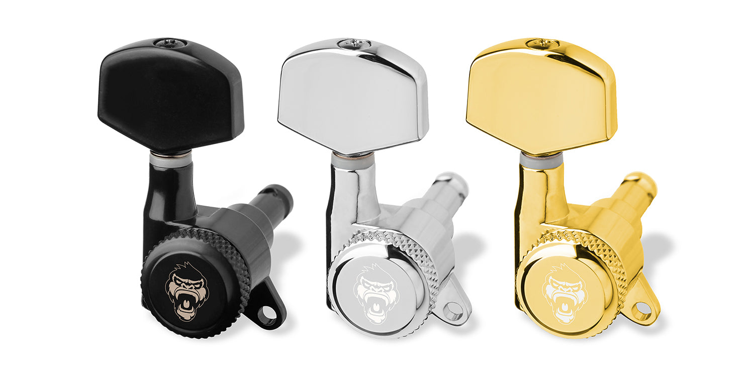 7-String Set Monkey Locks - Locking Tuners Metal Buttons – Guitar Monkey